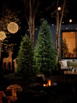 Outdoor Solar Pre-Lit Christmas Tree - 10ft