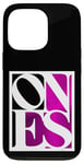 Coque pour iPhone 13 Pro Rose One Of Them Ones Distress Pink Color Graphic