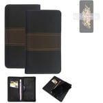 Wallet Case for Samsung W23 Flip Protective Case + Cell Phone Case Brown Booklet