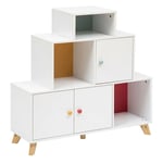 Meuble de rangement Circus en pin & bois 88x30cm blanc Atmosphera Créateur D'intérieur