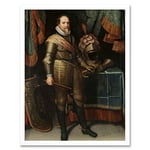 Artery8 Van Mierevelt Maurice Prince Of Orange Painting Art Print Framed Poster Wall Decor 12x16 inch