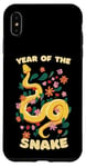 iPhone XS Max Celebrate Chinese New Year of the Snake 2025 Floral Flowers Case