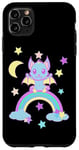 Coque pour iPhone 11 Pro Max Chauve-souris pour Halloween - Arc-en-ciel - Pour enfant