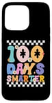 Coque pour iPhone 15 Pro Max 100 jours plus intelligents, joyeux 100e jour d'école, garçons et filles géniaux