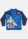 Angel & Rocket Boys Sonic Graphic Quarter Zip - Blue - Size 9-10Y