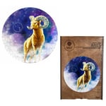 Aries Zodiac Signer Unique Wooden Puzzle 200 Pièces 32 CM Par Fantasy FP032