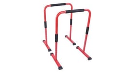 Barres paralleles gorilla sports   3 hauteurs   30 cm   73cm   94 cm   noires bleues rouges   couleur   rouge   hauteur   94 cm