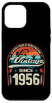 Coque pour iPhone 12 Pro Max Vintage 69e anniversaire 69 ans amateurs de pêche nés 1956