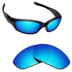 Hawkry SaltWater Proof Blue Replacement Lenses for-Oakley Straight Jacket 2007