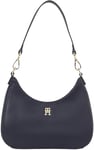 TOMMY HILFIGER TH LOGOTAPE Shoulder Bag AW0AW17226, Sac à bandoulière Femme, Blue (Space Blue), OS