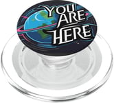 Galaxy Science Geek Gifts T-shirt You are here Deep Space PopSockets PopGrip pour MagSafe