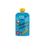 Ella's Kitchen Banan & Kokos Ø - 120 g Ellas Kitchen Fruit Pouches 0-6 måneder Grøt Babymat