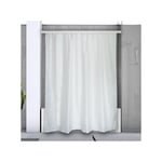 Barre tringle pour rideau de douche ou baignoire extensible sans perçage en Alu surprise 125-210cm Blanc Spirella