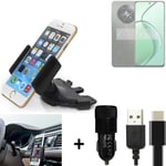 For Realme 12 5G + CHARGER Mount holder for Car radio cd bracket