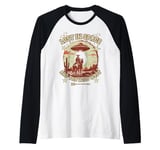 LOST IN SPACE AND WILD WEST sci-fi Alien abduction space Raglan Baseball Tee