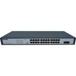 DEXLAN Switch 24 Ports Gigabit PoE+ Budget 280W & 2 ports fibre SFP