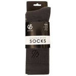 Dare 2b Adult's Essentials Sports Socks 3 Pack Ebony Grey, Size: UK9-12 - Sale