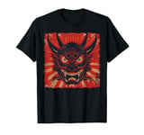 Oni Yokai Devil Mask Japanese Art Samurai Ukiyo-e T-Shirt