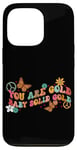 Coque pour iPhone 13 Pro You Are Gold Baby Solid Gold Gold Retro Vibes