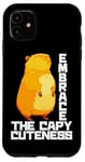 Coque pour iPhone 11 Embrassez le jeu de mots Capybara Capy-Cuteness pour les visiteurs du zoo