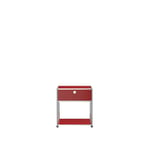 USM - USM Haller Nightstand P2 - USM Ruby Red - Nattbord - Fritz Haller,Paul Schärer - Rød - Metall