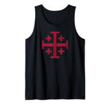 KNIGHT'S TEMPLAR JERUSALEM CROSS KINGDOM OF JERUSALEM Tank Top