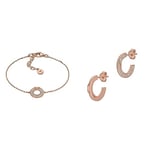 Emporio Armani - Bracelet et boucles d'oreilles pour femmes - argent rosé