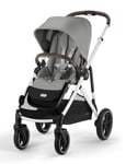 Cybex Gazelle S sittvagn, stone grey/silvrigt chassi