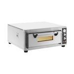 Royal Catering Elektrisk pizzaovn - 4 x 30 cm 1 kammer 4200 W ildleirestein