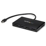 StarTech.com Hub MST Mini DisplayPort à 4 ports - 4K 30 Hz - Adaptateur Répartiteur de Transport Multi-stream/Multi-écrans/vers Écrans multiples Mini DP vers 3 DisplayPort 1.2 (DP) (MSTMDP124DP)