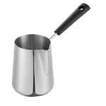 Pot Chauffe-Beurre de Lait de 600 Ml, CafetièRe Turque, Pot de Fonte de CuisinièRe en Acier Inoxydable avec Bec Verseur pour le Thé, Chauffage