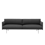 Muuto - Outline 3-Seater / Polished Aluminium Base Remix 163