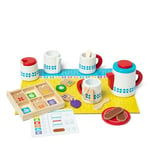 Melissa & Doug Service À Thé En Bois Pour Infusion Et Service | Jeux de rôle| Jouet en bois | 3+ | Cadeau pour garçon ou fille