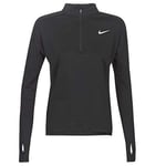 Nike W NK Pacer Top HZ T-Shirt à Manches Longues Femme Black/(Reflective Silv) FR: XS (Taille Fabricant: XS)