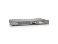 LevelOne 16-Port Gigabit PoE Switch, 802.3at/af PoE, 250W