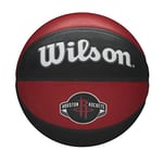 Wilson Basketball, NBA Team Tribute Model, HOUSTON ROCKETS, Outdoor, Rubber, Size: 7