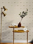Holden Decor Honeycomb Bee Wallpaper - Taupe
