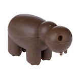 TIAKI Squeaky Hippo flodhäst pipande tuggleksak - L 13,5 x B 6 x H 8 cm