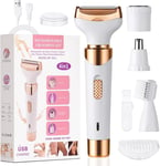 Electric Lady Shaver, Cordless 4 in 1 Electric Shaver for Women, Rechargeable Pa