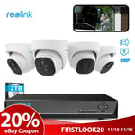 Reolink Person Vehicle Detection 4K 8CH NVR Outdoor PoE Security Camera System