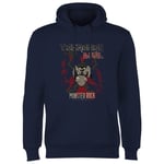 Looney Tunes Tasmanian Devil Monster Rock Hoodie - Navy - M