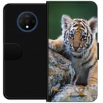 OnePlus 7T Musta Lompakkokotelo Tiger