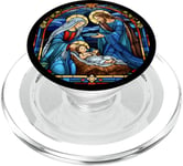 True Story Crèche de Noël Jésus Chrétien Hommes Femmes Enfants PopSockets PopGrip pour MagSafe