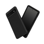 RhinoShield Coque Compatible avec [Pixel 6a] | SolidSuit - Coque Fine avec Technologie d'absorption des Chocs et Finition Premium Matte - Fibre de Carbone