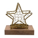 Celestial Gold Star Wire Candle Holder Small