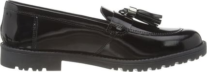 Kickers Lachly Loafer Tassle Patent Leather Shoes Size 3 EU 36 Black RRP £65