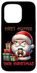 Coque pour iPhone 15 Pro Premier café puis Noël vacances