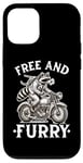 Coque pour iPhone 13 Pro Free And Furry Moto Rider Biker Raton laveur