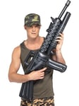 Smiffys Inflatable Machine Gun, Black 112cm, Land, Sea and Air Forces Fancy Dress, All Dress Up Accessories