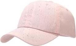 Rose Casquettes de Baseball Imperméable Homme Femme Réglable Sport Extérieur Chapeau Soleil Casquettes de Golf Respirant Casquettes Visières Séchage Rapide Chapeau de Pluie